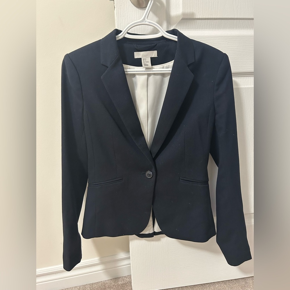 Navy Blue Slim Fit Blazer